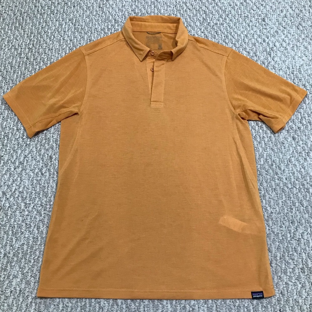 Patagonia Capilene Cool Mens Polo Shirt (Orange)